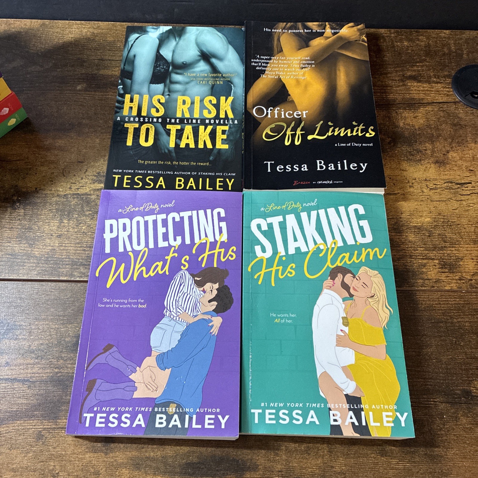 Lot Of 13 Tessa Bailey Paperback Books MOST FIRST EDITIONS Line of Duty & More