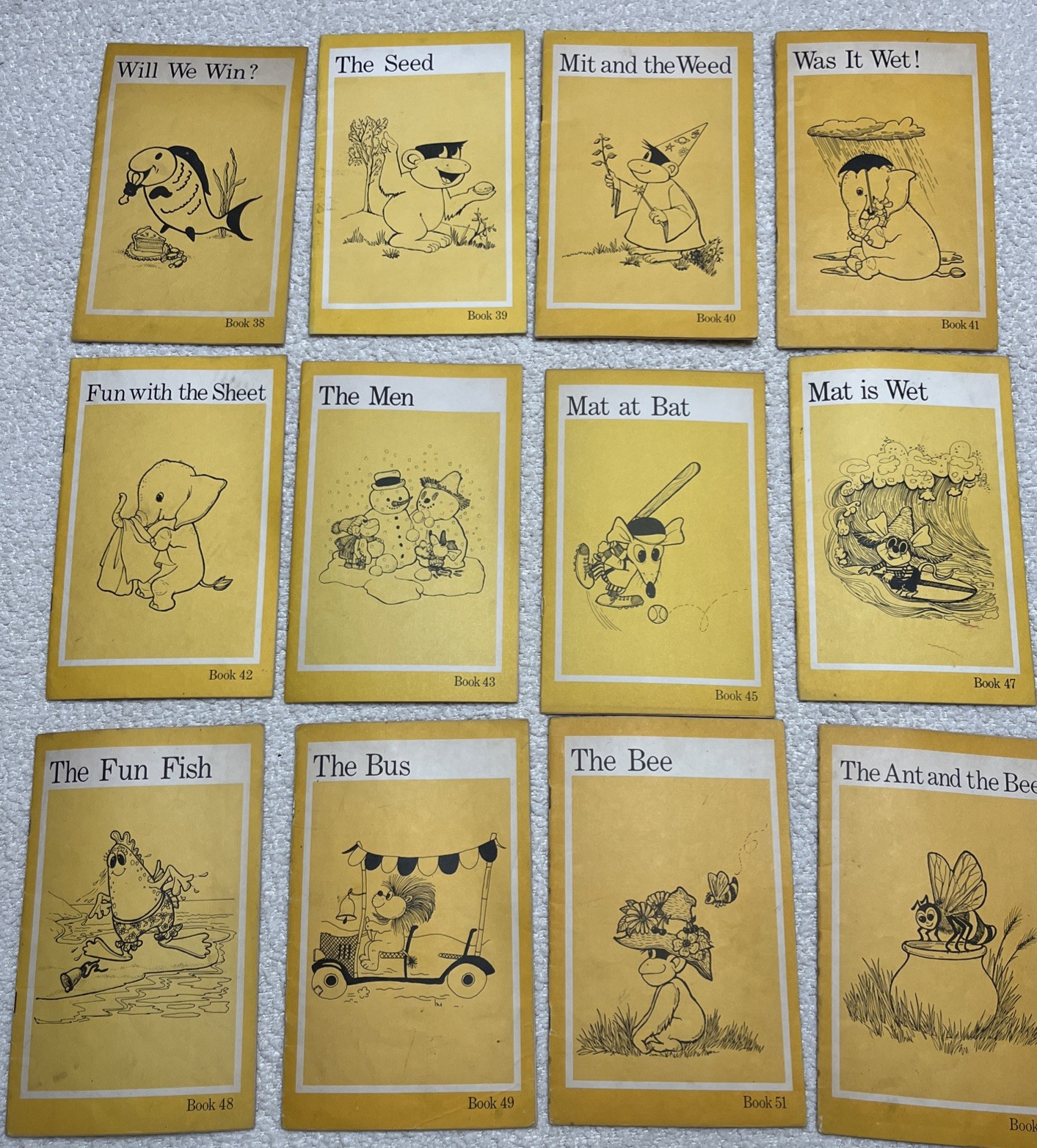 SWRL Ginn and Company 1970s Learn to Read Phonics 12 Book Lot