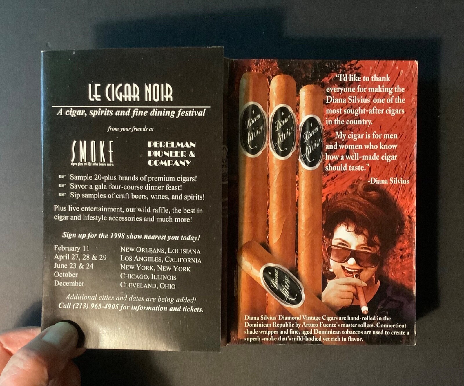 PERELMAN’S POCKET CYCLOPEDIA OF CIGARS 1998 Edition Softcover 1997