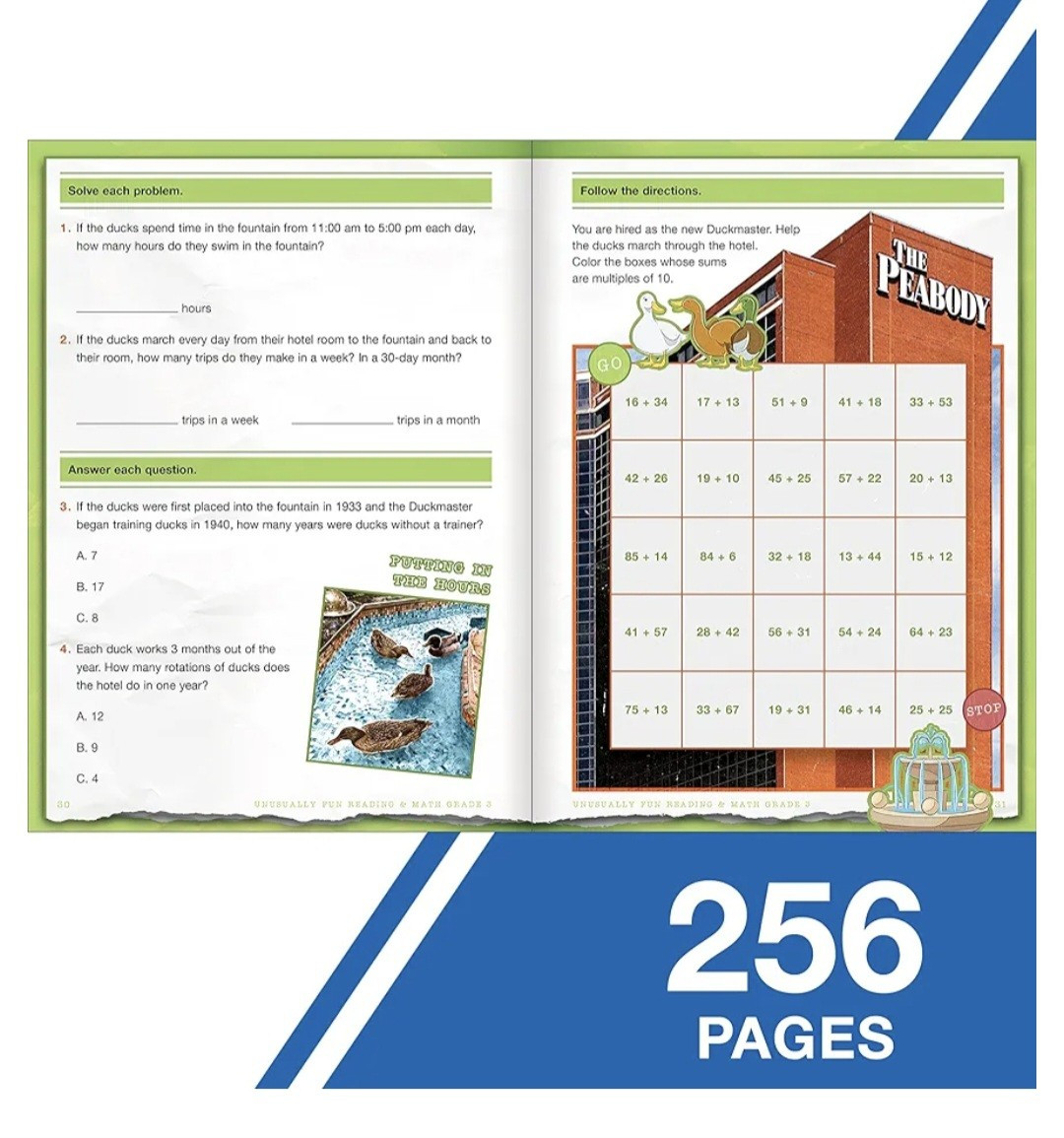 Unusually Fun Reading & Math Grade 3 Seriously Fun Topics to Teach Skills