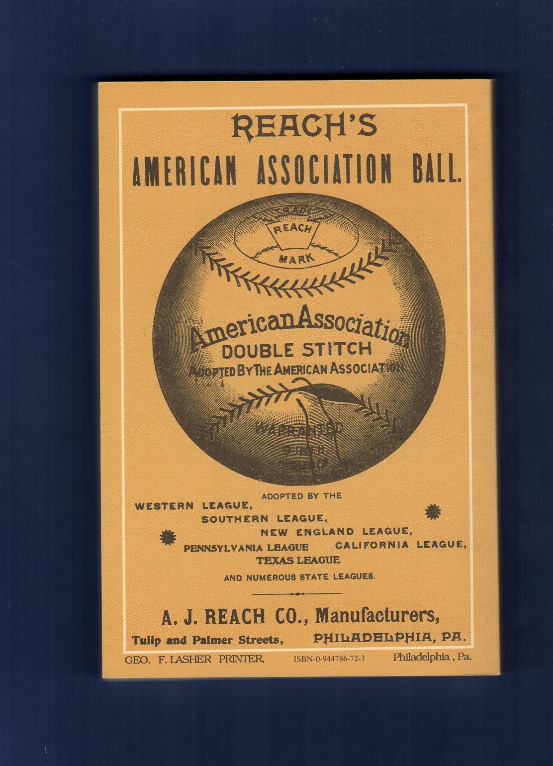 1892 REACH’S BASEBALL GUIDE | 1989 Horton P.C. | 160 pages ~ Scarce REPRINT! A
