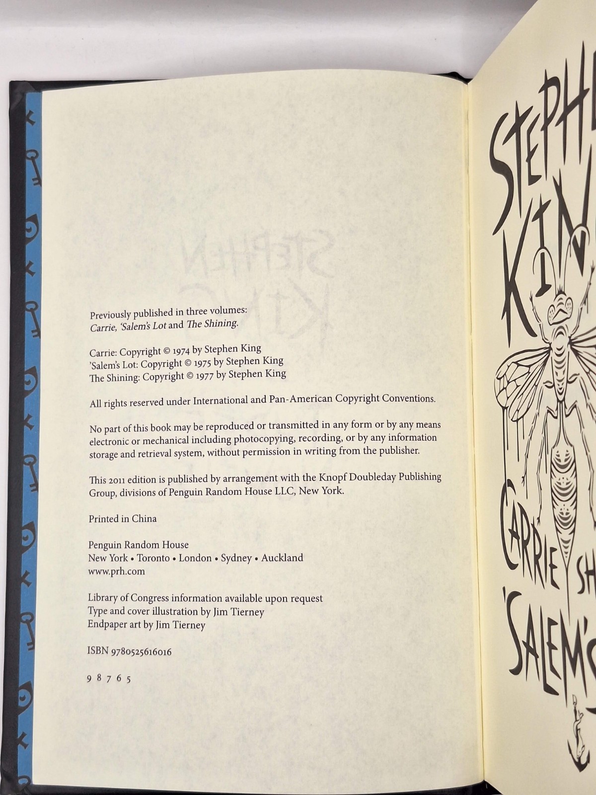 Stephen King: Three Novels (Carrie, The Shining, Salem’s Lot) Collector’s Ed.