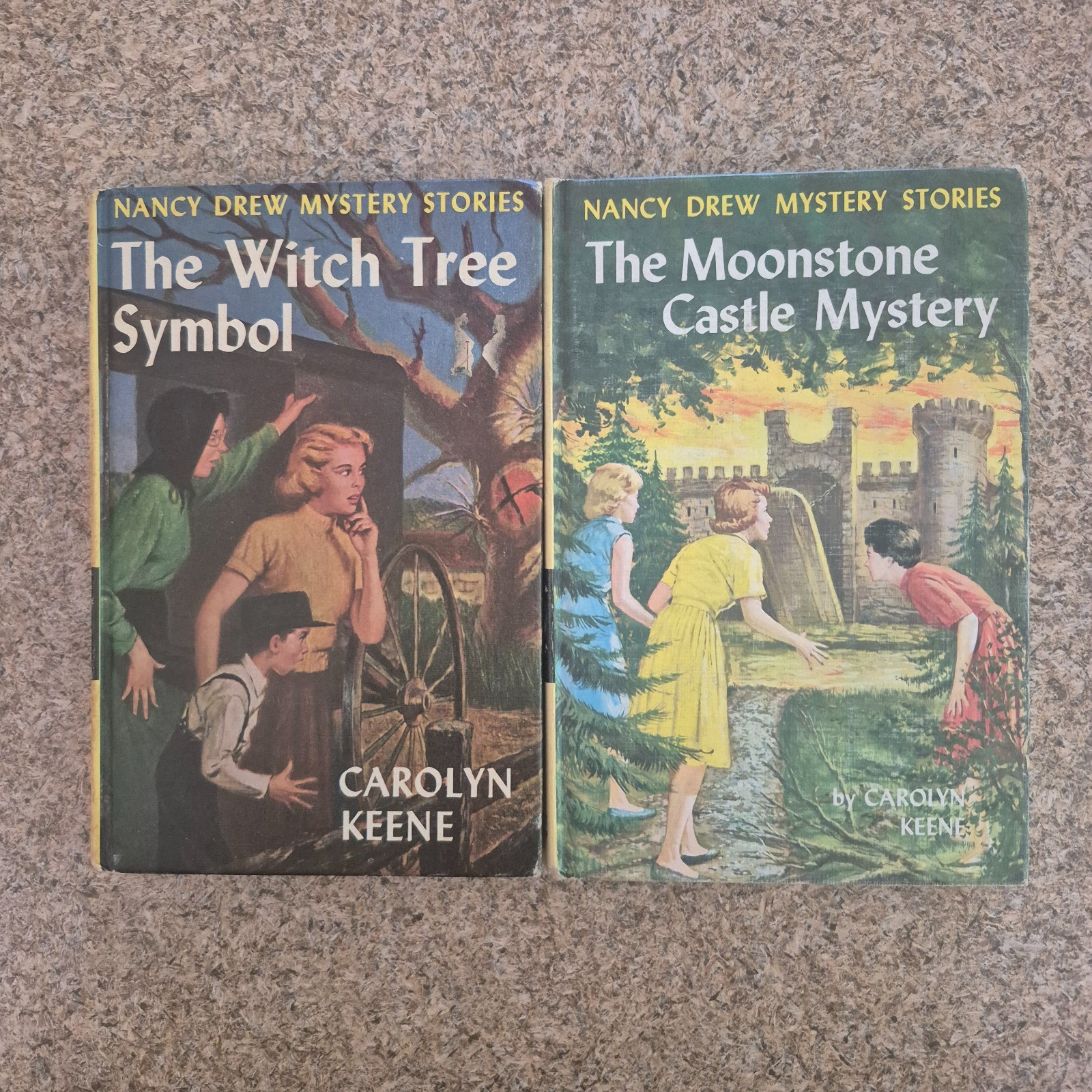 Carolyn Keene NANCY DREW Lot of 15 Vintage Yellow Matte Hardcovers – HC GC