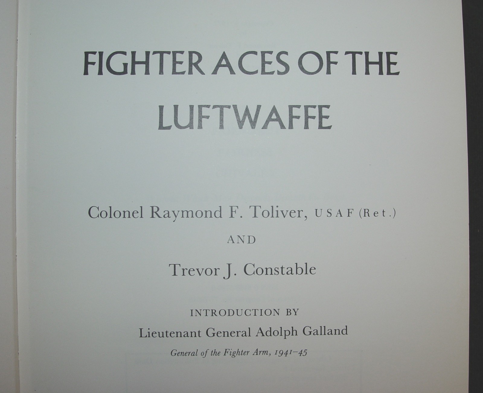 „FIGHTER ACES OF THE LUFTWAFFE“ 432 pages Hardcover Illustrated Book