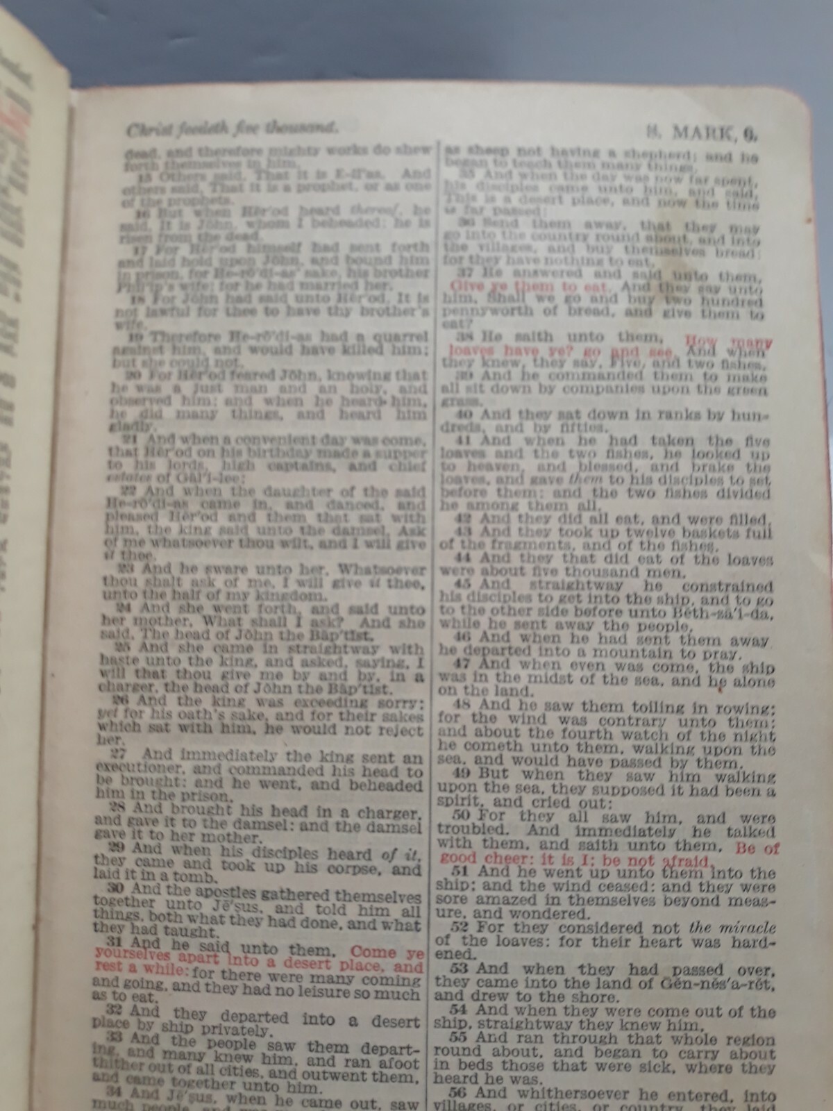 Red Letter Testament thomas nelson red cover antique
