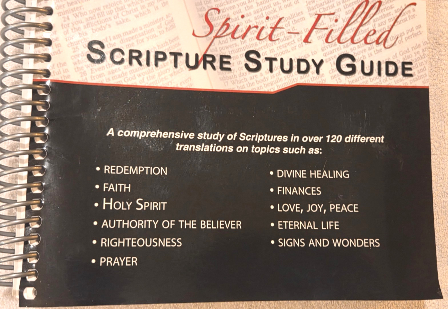 Spirit-Filled Scripture Study Guide Mark Hankins Spiral Bible Study Book 4th ED.