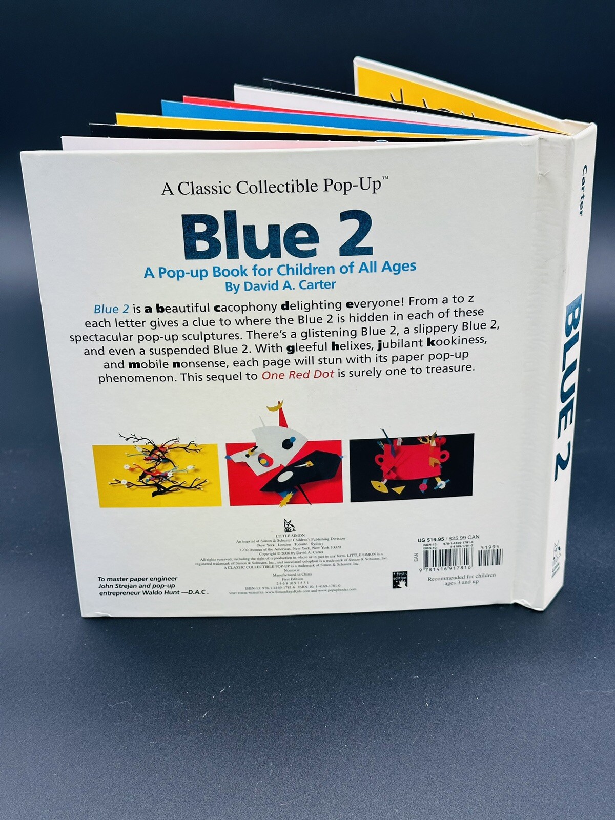 Blue 2 Vol. 2 : A Pop-Up Book for Children of All Ages by David A. Carter (2006,