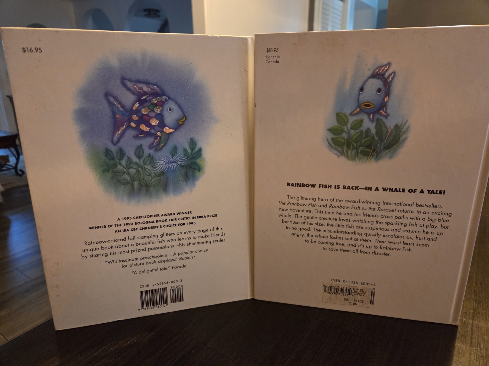 The Rainbow Fish & Rainbow Fish and the Big Blue Whale Books by Marcus Pfister