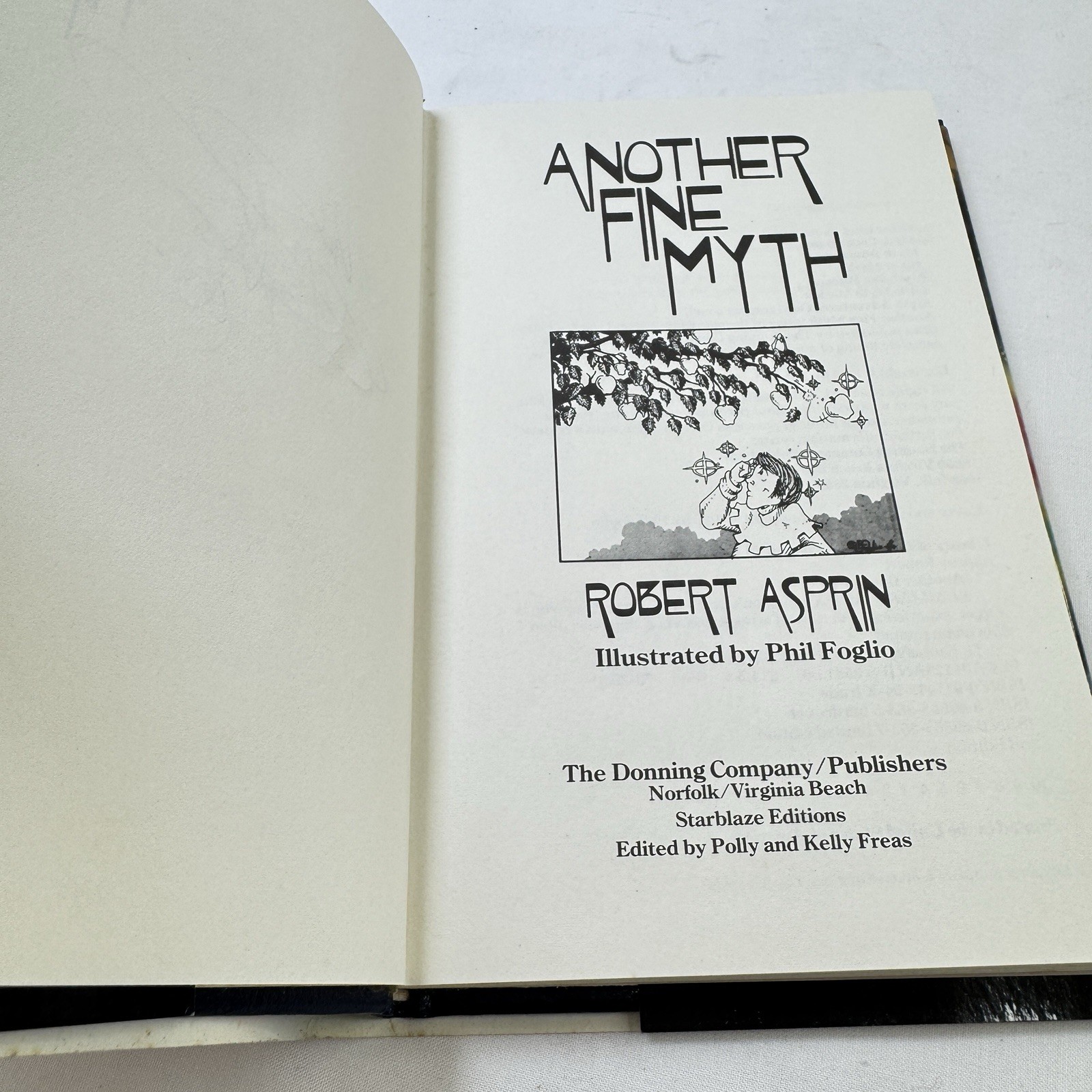 Another Fine Myth Robert Asprin SIGNED 1st Ed 1st Print Starblaze 1978 Foglio