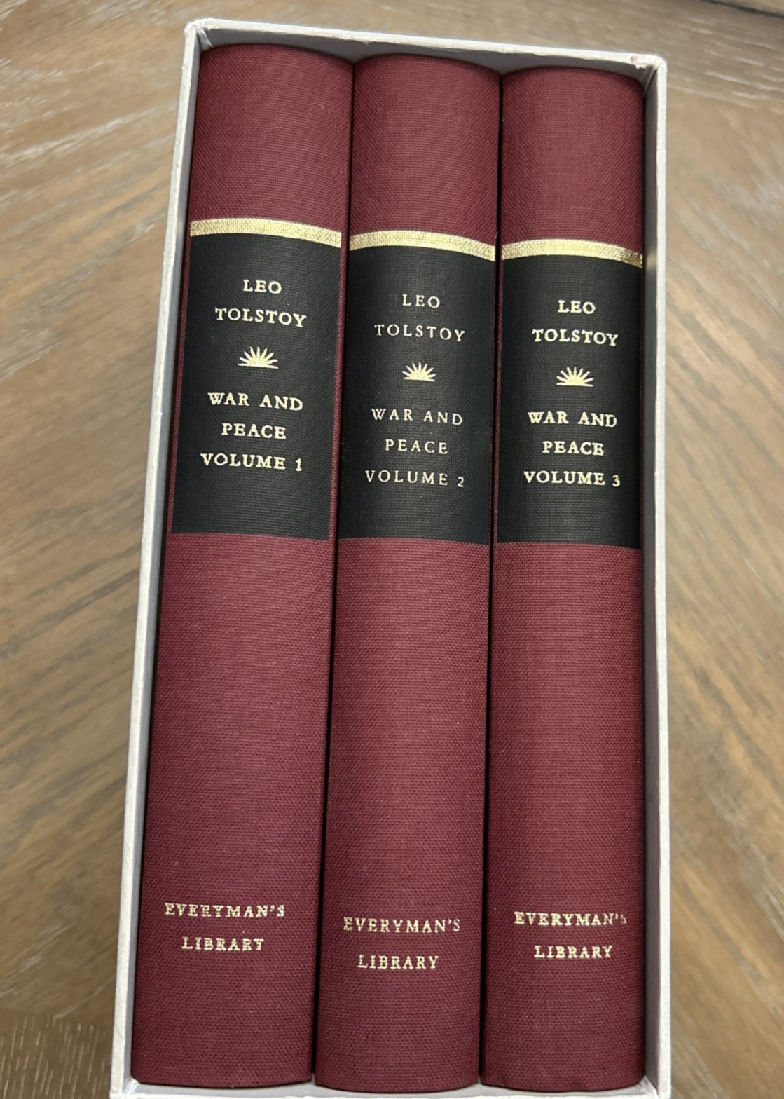 War And Peace 3 Volume Box Set Everyman’s Library Leo Tolstoy HC Germany 1992
