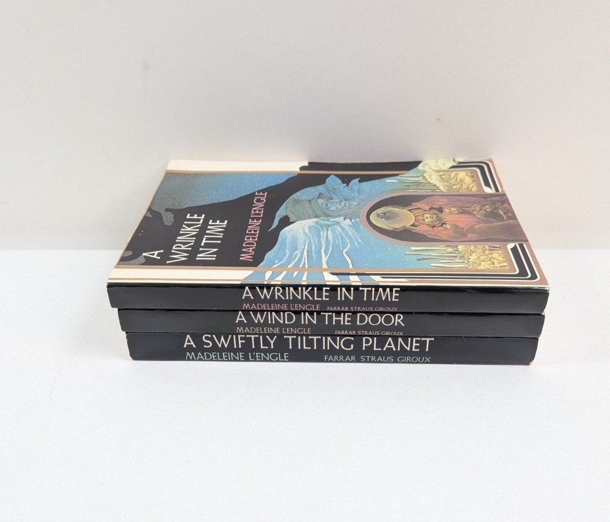 Lot of 3 A Wrinkle in Time Books 1-3 by Madeleine L’Engle Paperback 1970s