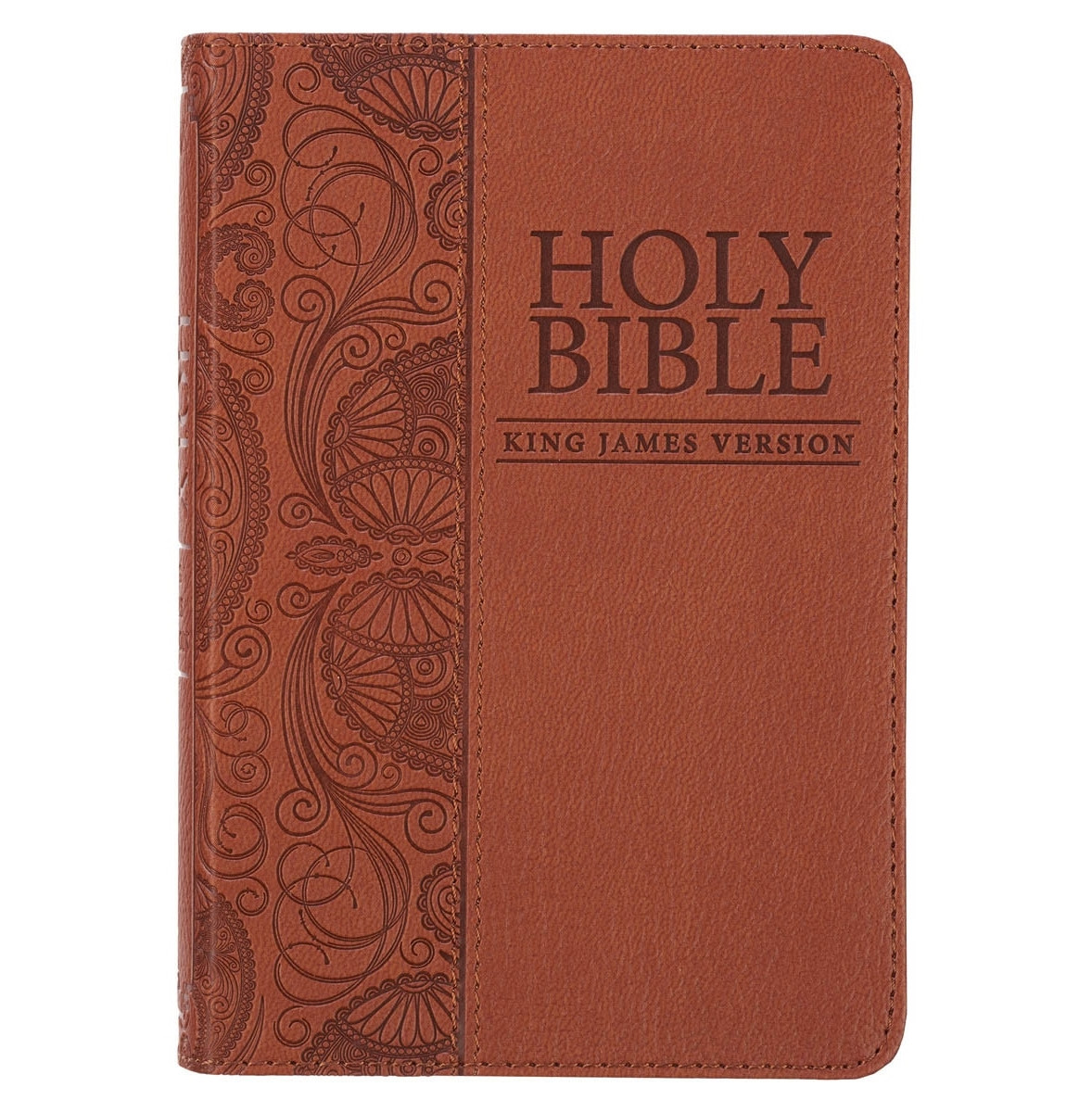 Toffee Brown Faux Leather King James Version Pocket Bible