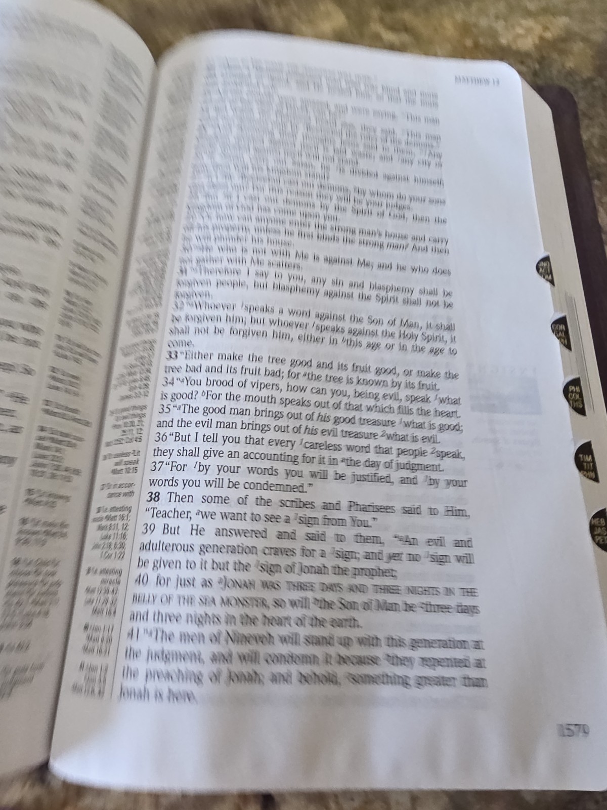The New Inductive Study Bible NASB Updated Edition Genuine Leather Burgundy Tabs