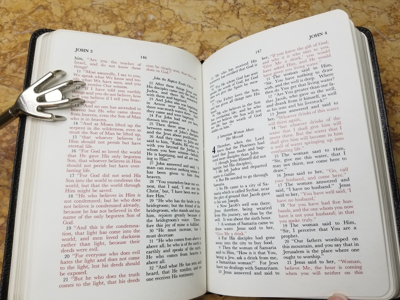 Nelson 196 NKJV New Testament Bible Genuine Leather OPAQUE PAPER LIKE NEW L@@K🌟