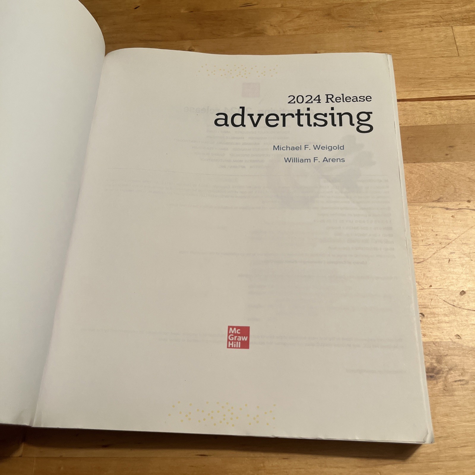M: Advertising, William Arens, Michael F Weigold, 2024 Release, Instructor Copy