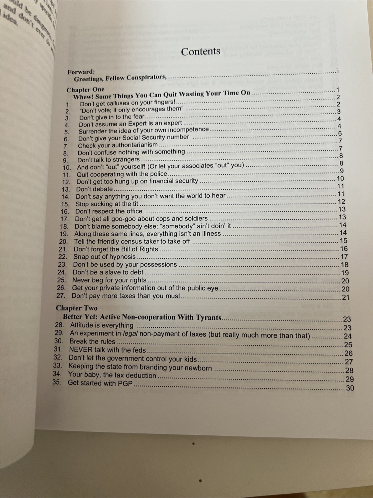 The Freedom Outlaw’s Handbook: 179 Things to Do ‚Til the Revolution