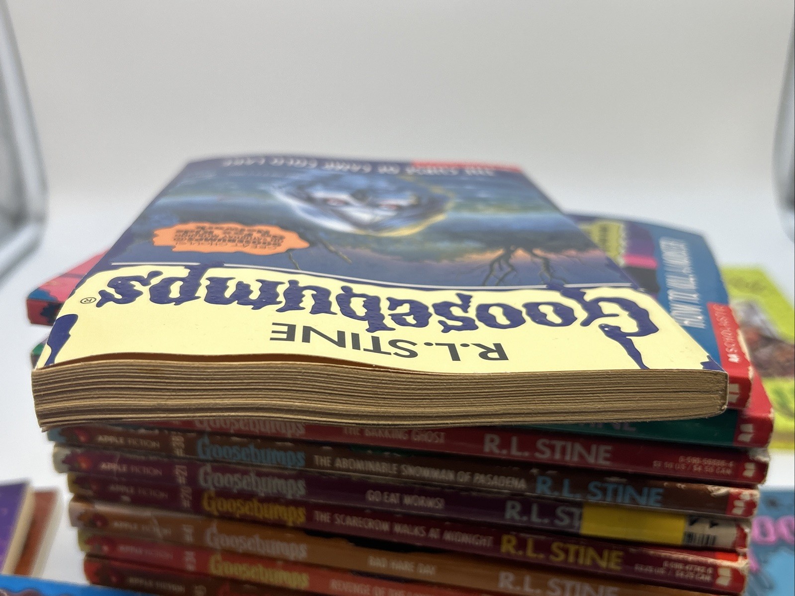RL Stine Book Lot – 23 Goosebumps Rotten School, Mixed Years, Vintage, 1 Double