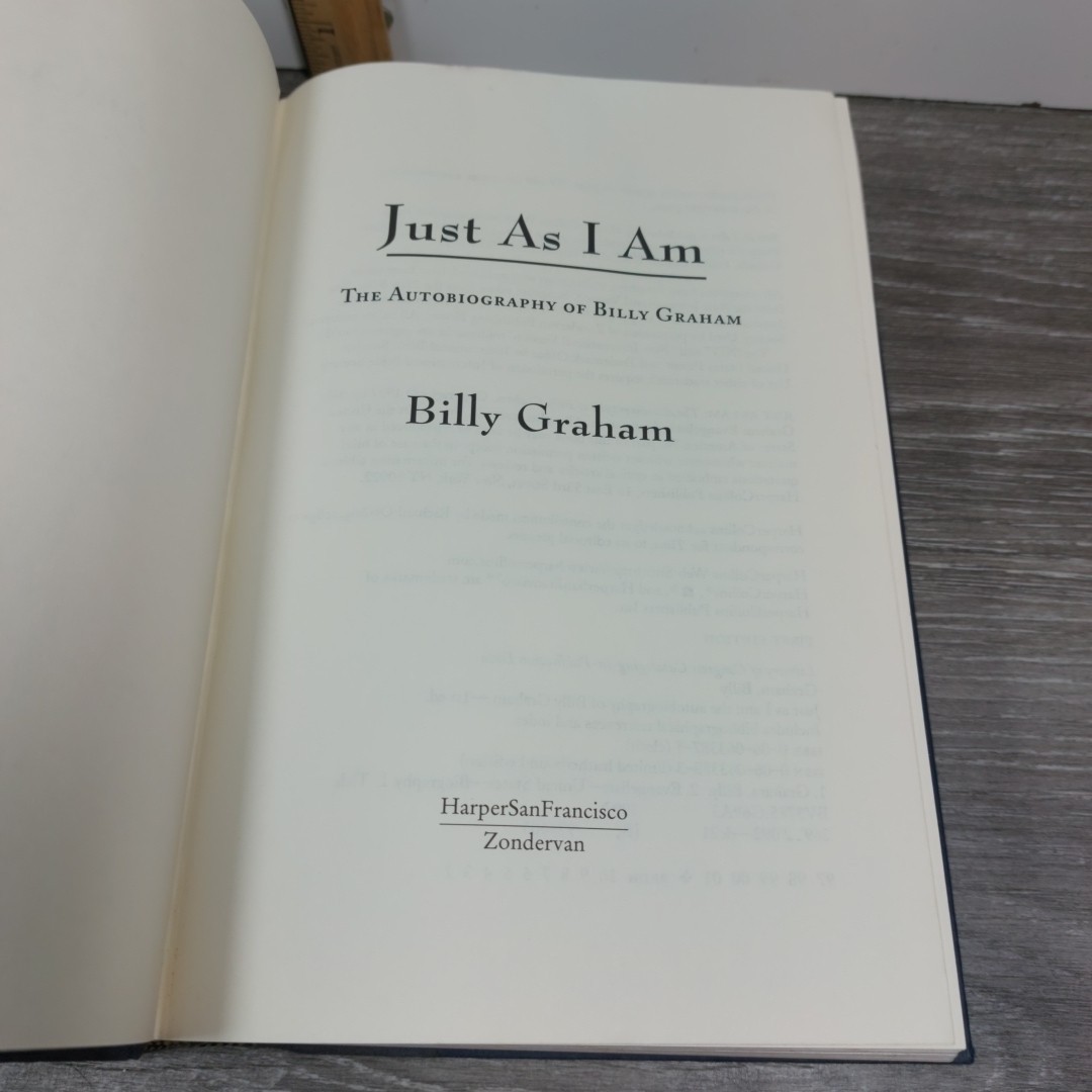 FIRST EDITION, FIRST PRINTING Just As I Am: The Autobiography of Billy Graham