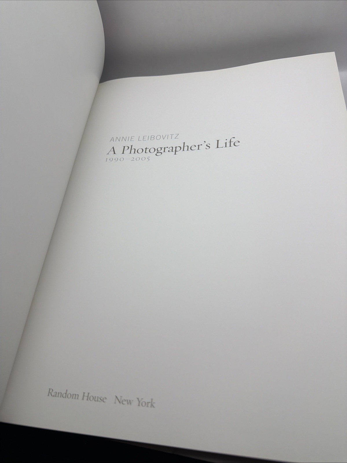 A PHOTOGRAPHER’S LIFE 1990-2005 hc Annie Leibovitz 2006