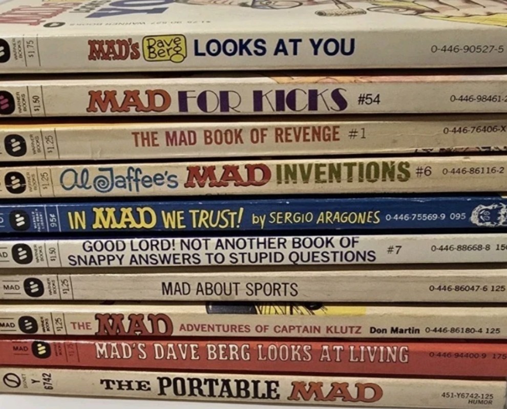 Lot Of Vintage Mad Magazine Paperback Books