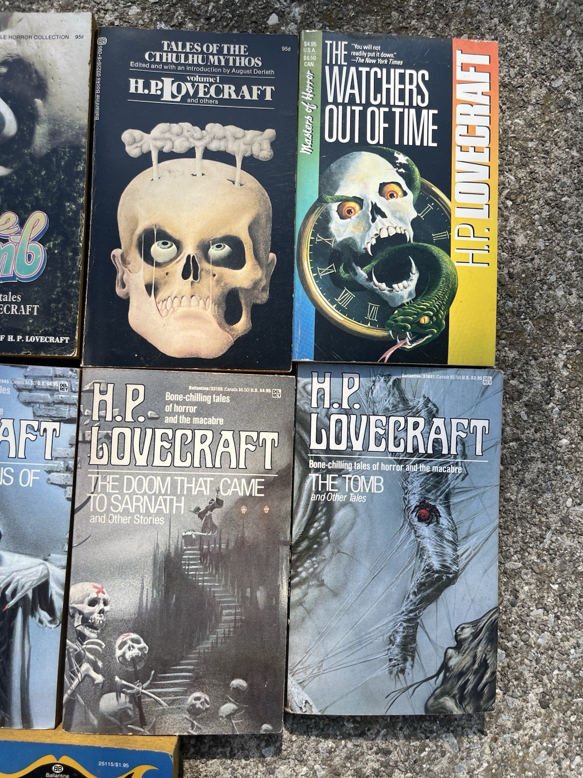 Lot of 9 H.P. LOVECRAFT Beagle Del Rey & More Horror Paperback Books
