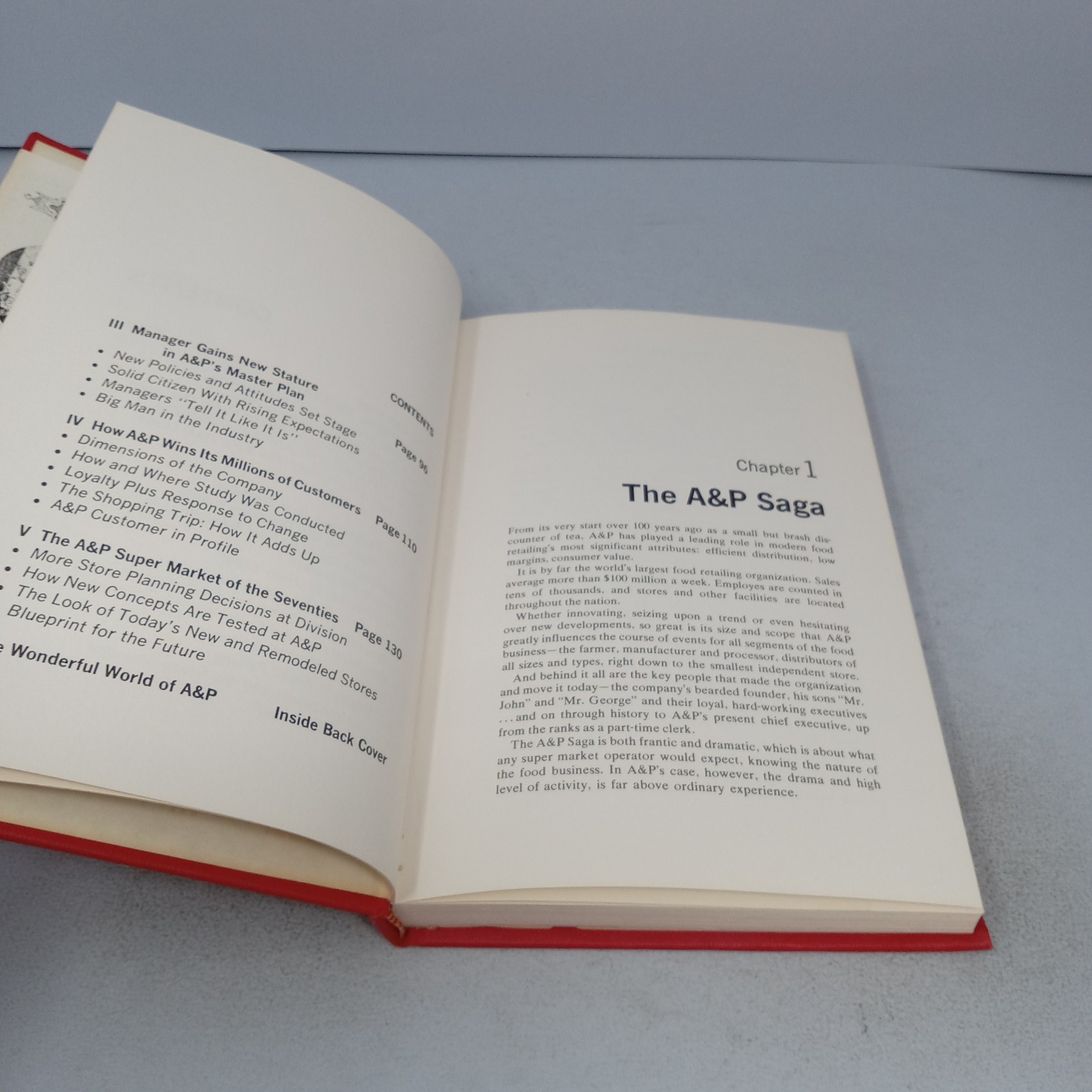 A&P: Past, Present and Future 1971 Hardcover Edited by Robert W. Mueller