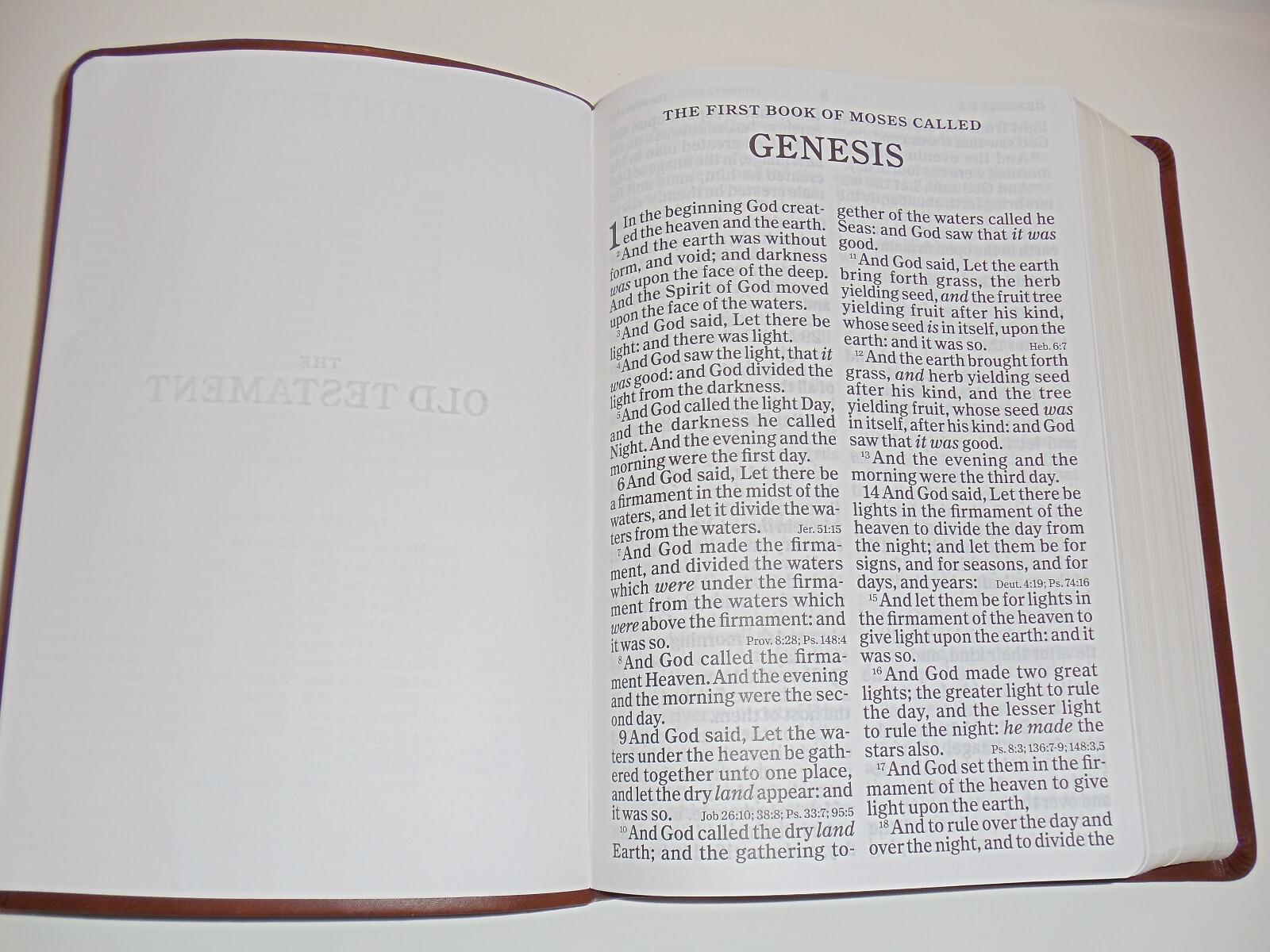 KJV Bible, Large Super Giant Print 16-Pt, Brown Leather-Touch King James Version