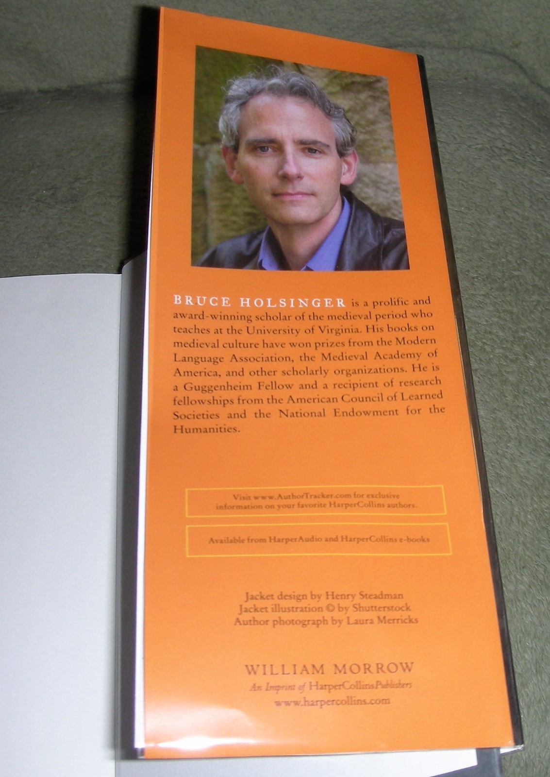 A BURNABLE BOOK by Bruce Holsinger 2014 HC/DJ ~ 1st Edition 1st Printing + Cover