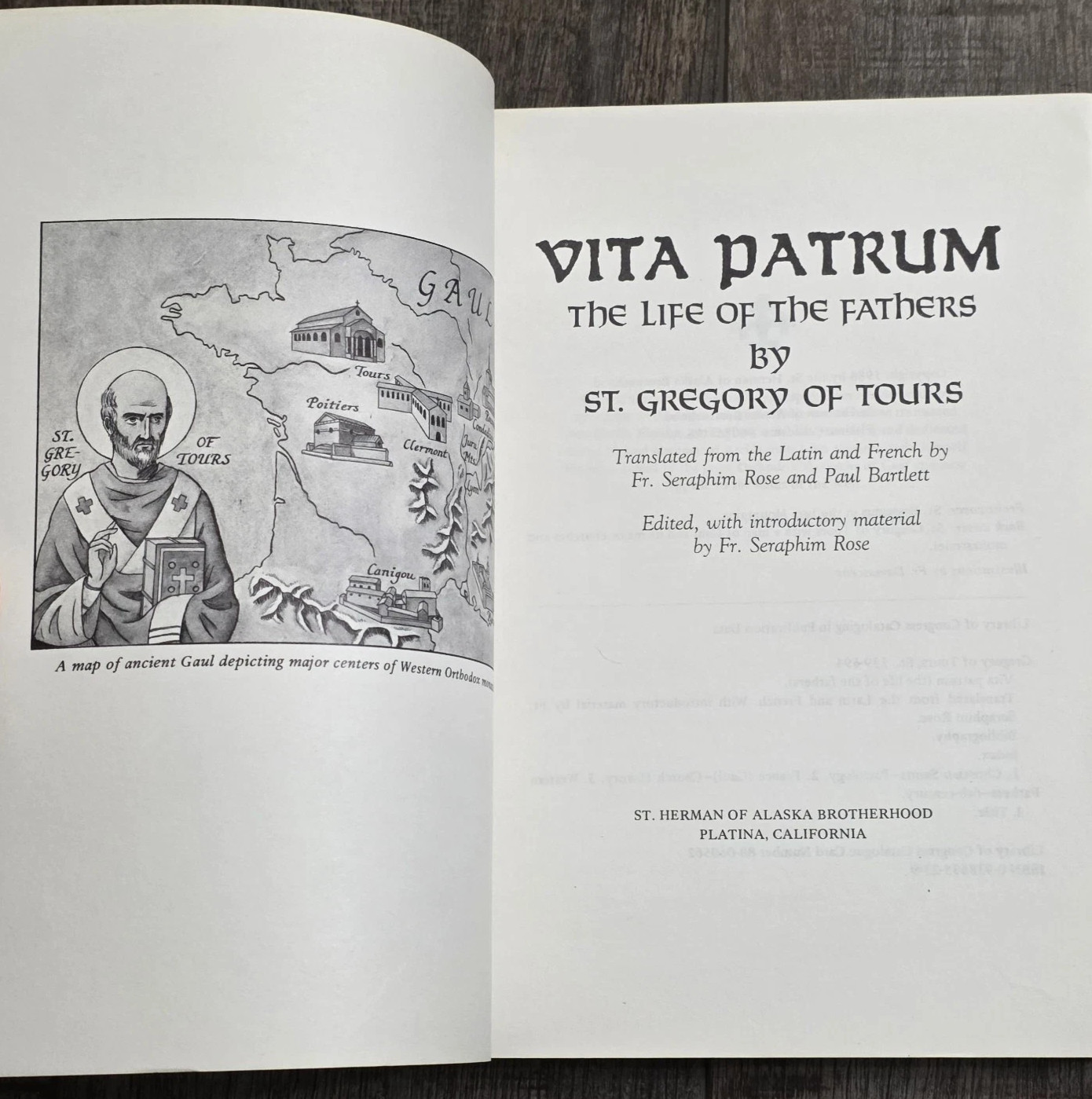 Vita Patrum The Life of the Fathers by St. Gregory of Tours BRAND NEW BOOK