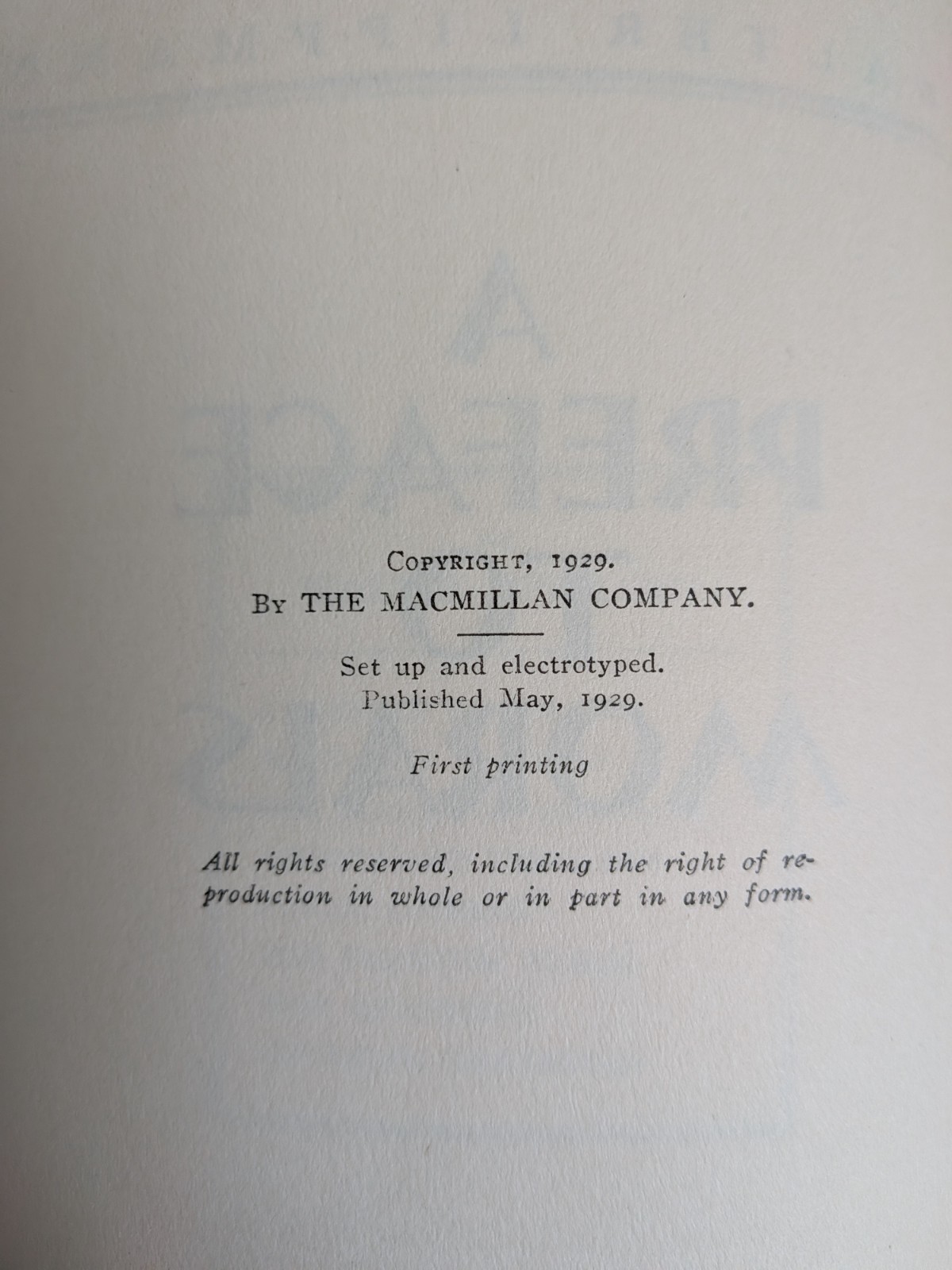 A Preface to Morals by Walter Lippmann (1929, Hardcover) First Edition