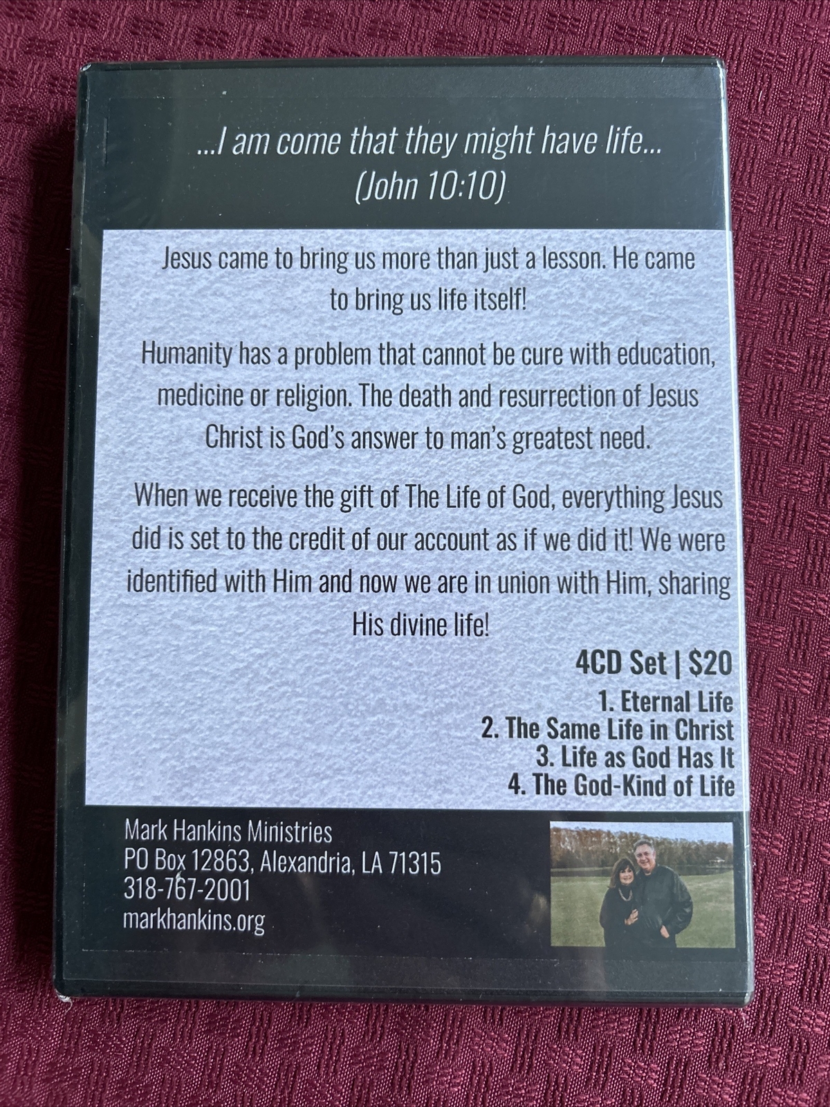 Life as God Has it (4 Cd set) + The New (book) ~ Mark Hankins Lot ~ NEW