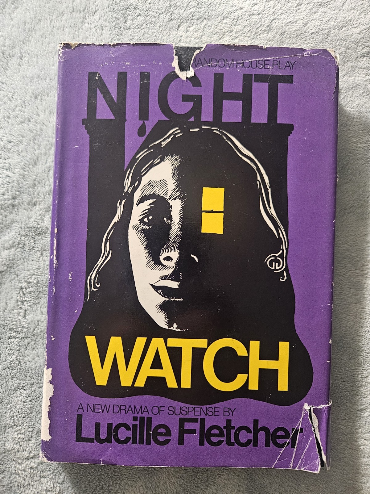 Night Watch – Lucille Fletcher – Play – HC/DJ Hardcover – Spine Repair