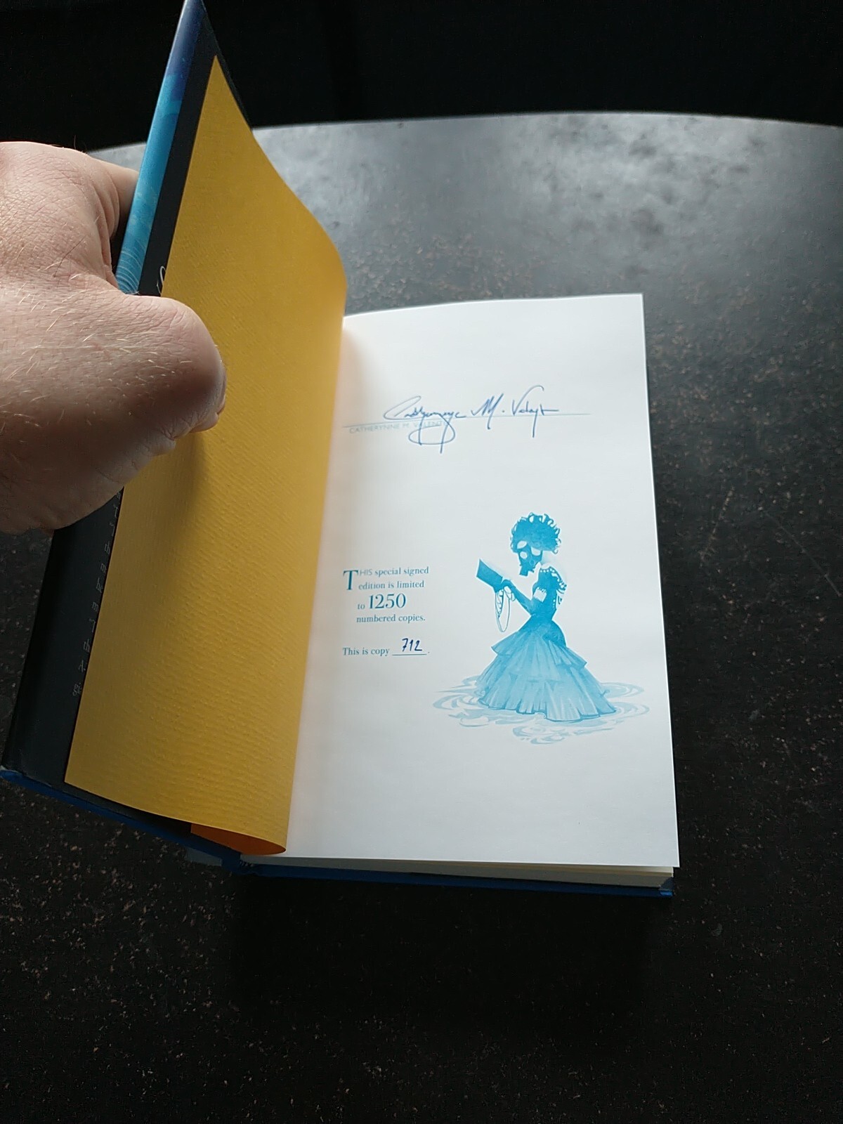 Future Is Blue-Catherynne M. Valente (2018, Hardcover) *Autographed* #712/1250