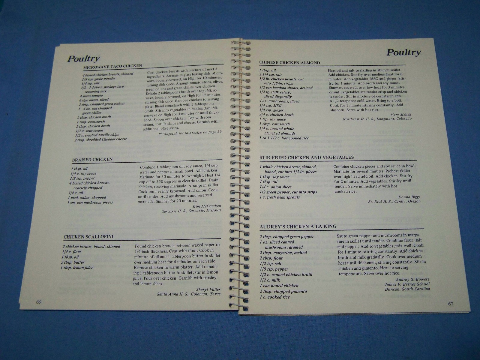 Vtg Set Of 4 CookBook Collectibles. Favorite Recipes Press 1985
