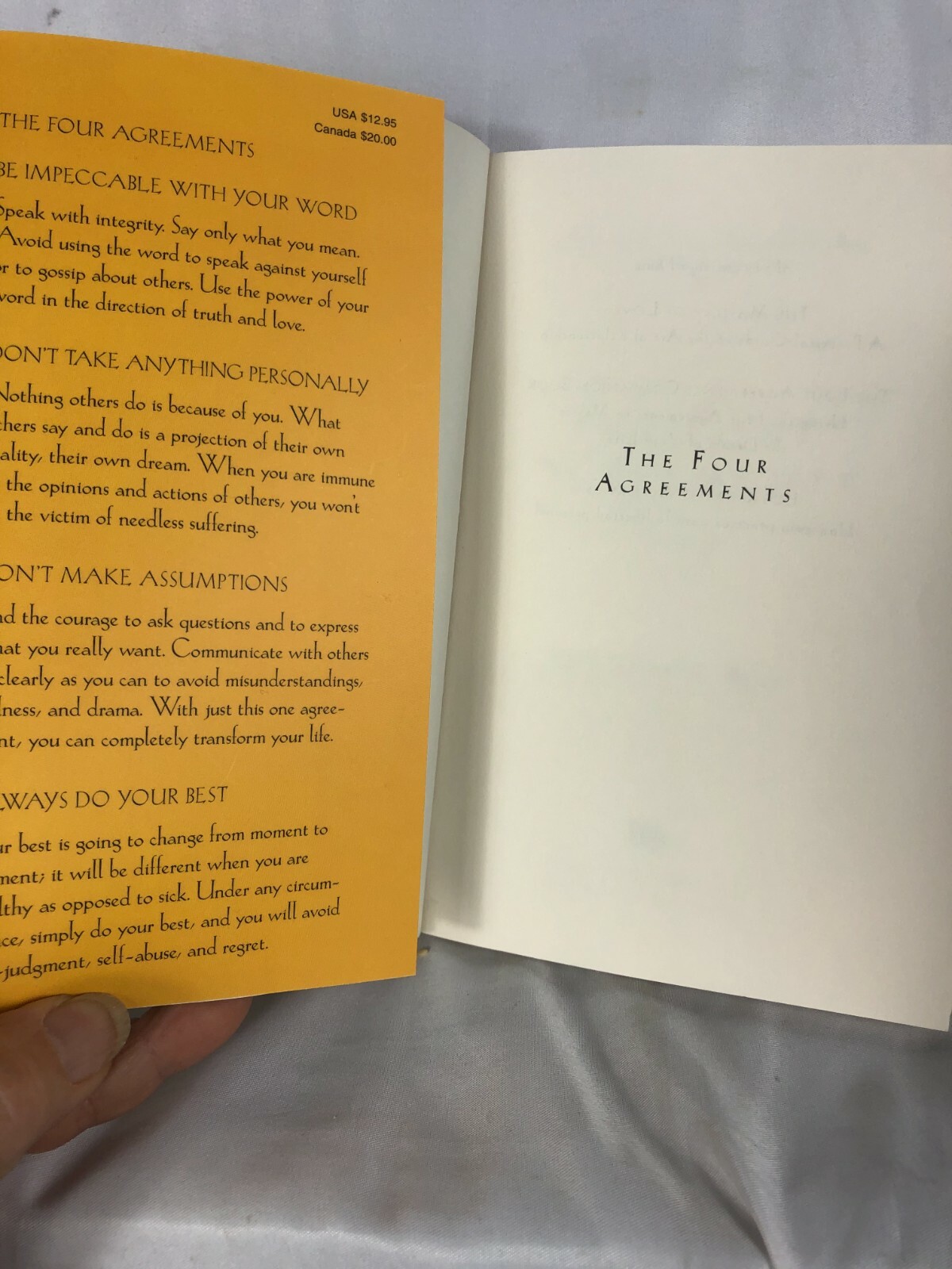 A Toltec The Four Agreements Wisdom Book By Don Miguel Ruiz I