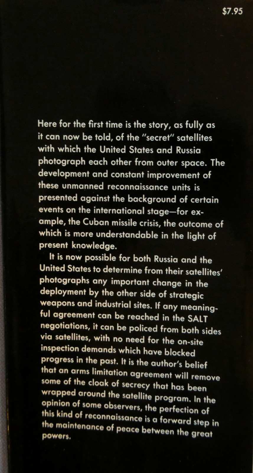 Secret Sentries in Space by Philip J. Klass (Hardcover) 1971, 1st. Ed