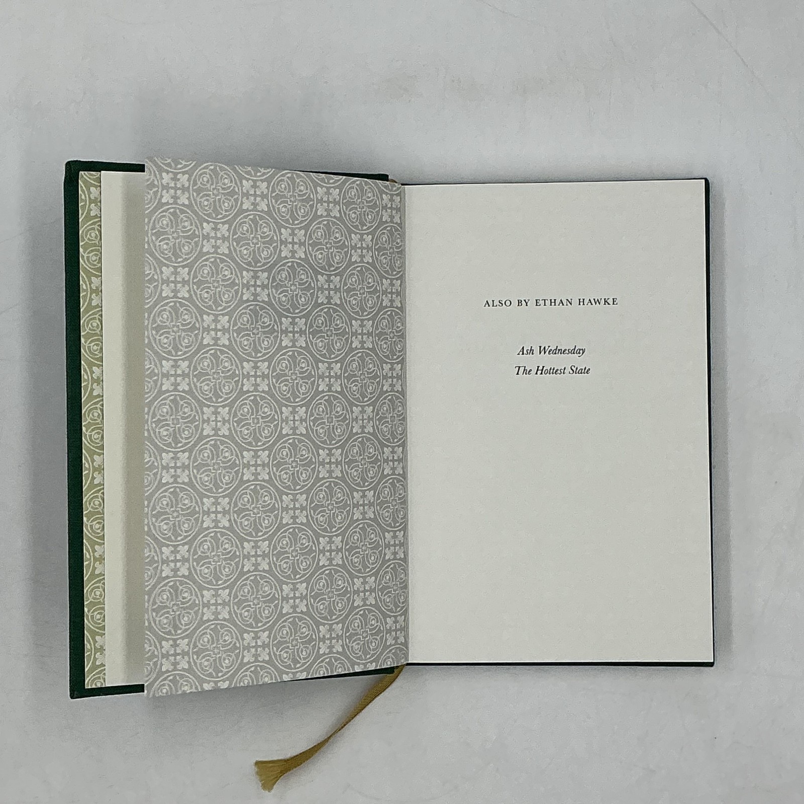 Rules For A Knight Ethan Hawke 2015 Green HC Alfred A Knopf 1st Edition Novel