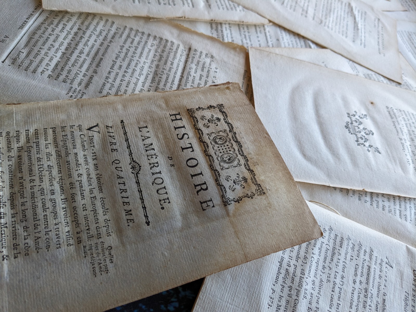 1700s Book Pages For Scrapbooks Travel Journals Classroom Bulletin Decor 12 leaf