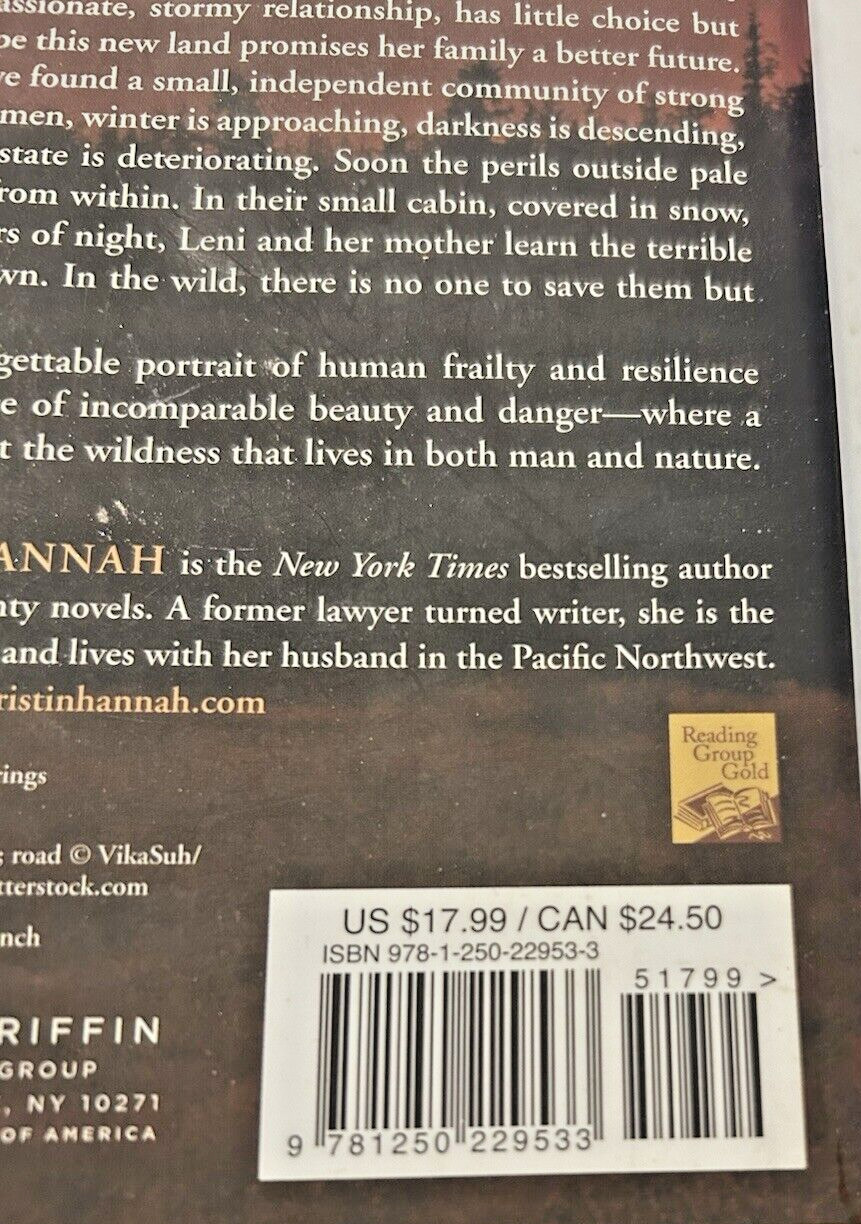 The Great Alone ~ By Kristin Hannah ~ A Novel ~ Paperback ~ Mint Condition