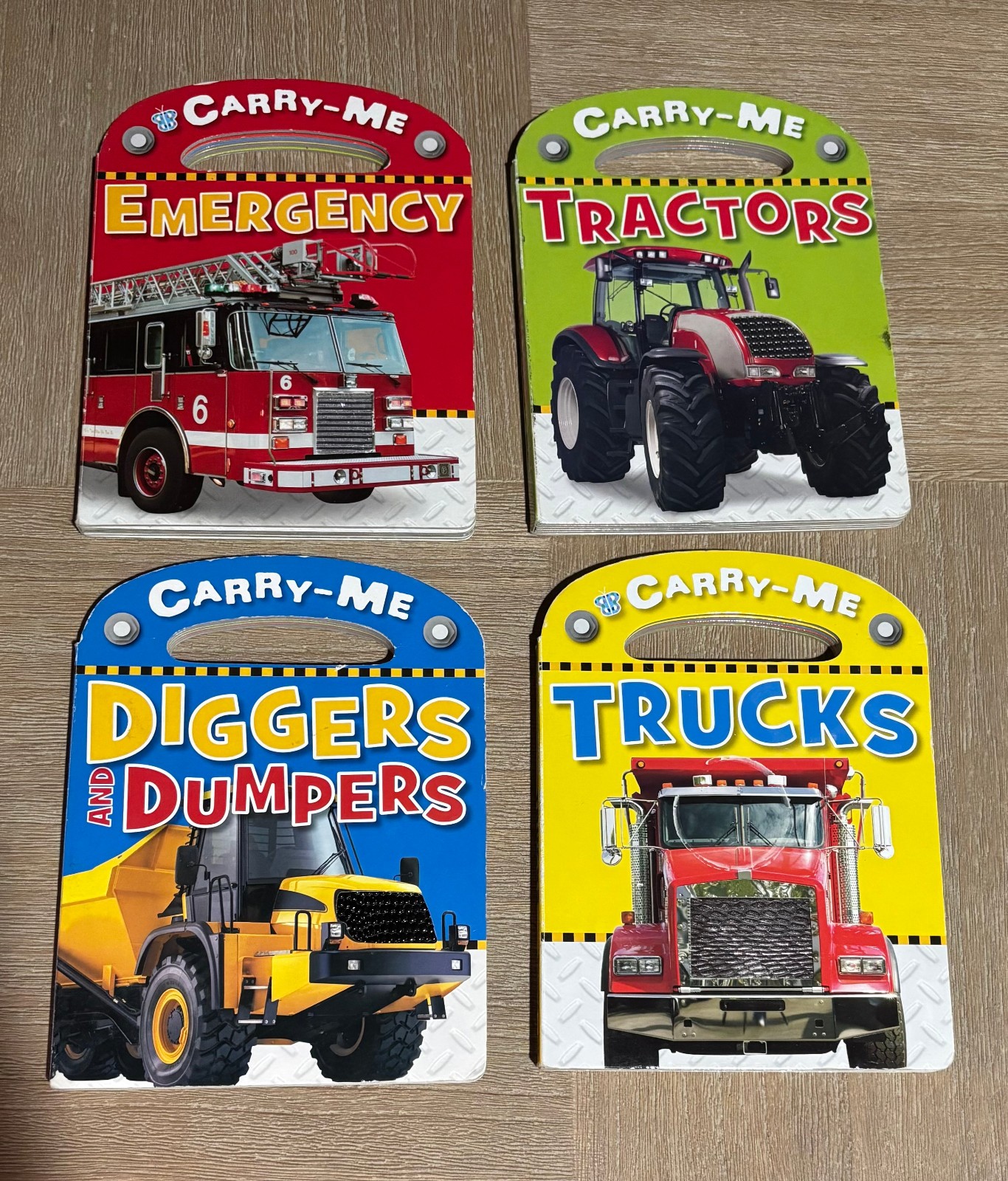 Carry-On Tractors/Trucks/Emergency/Diggers and Dumpers Book Lot