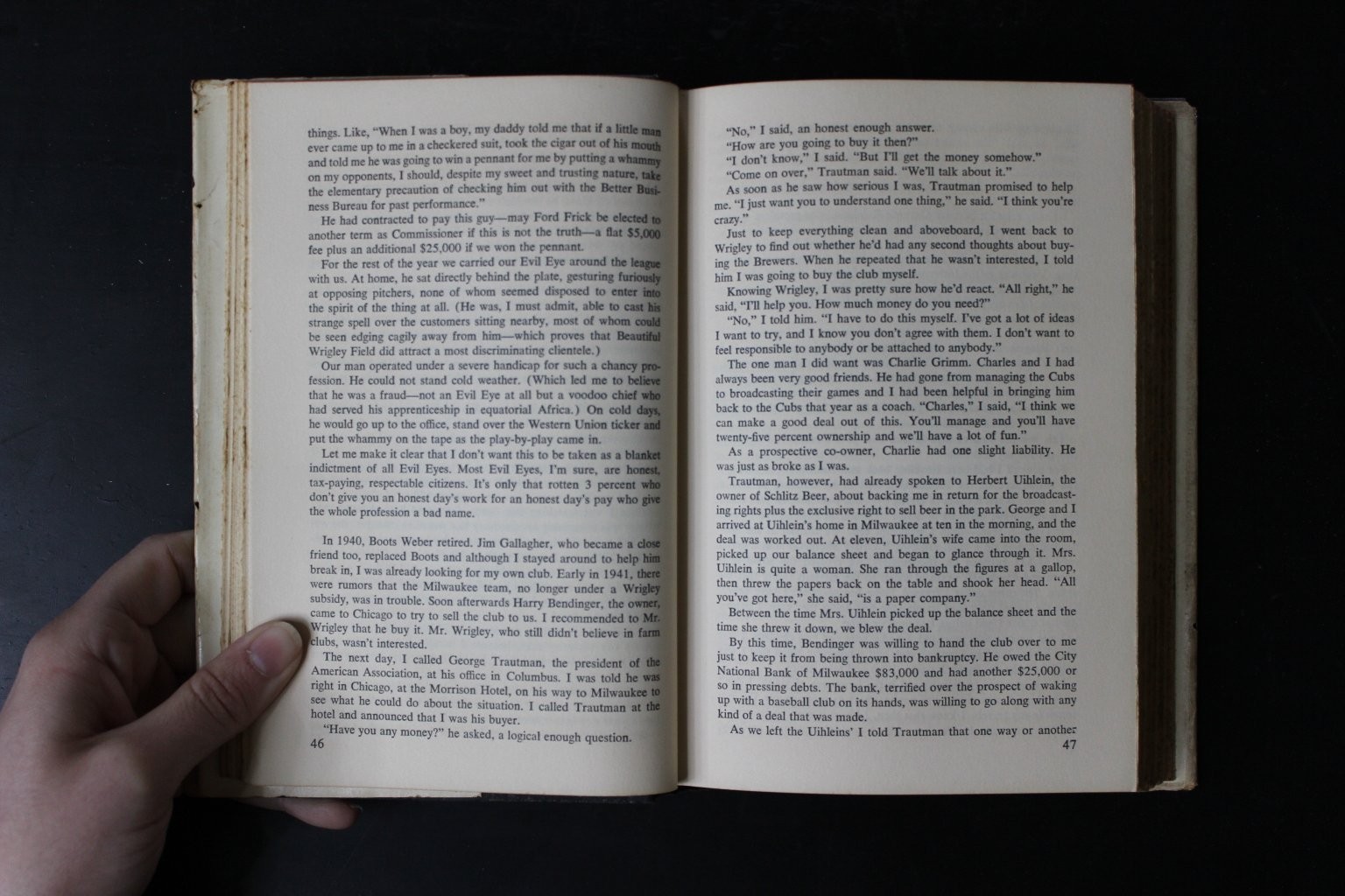Veeck – As in Wreck Bill Veeck 1962 Autobiography Baseball G.P. Putnam’s Sons