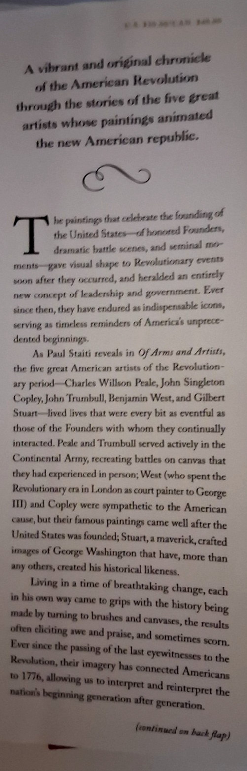 Of Arms and Artists by Paul Staiti (American Revolution Thru Painters‘ Eyes)