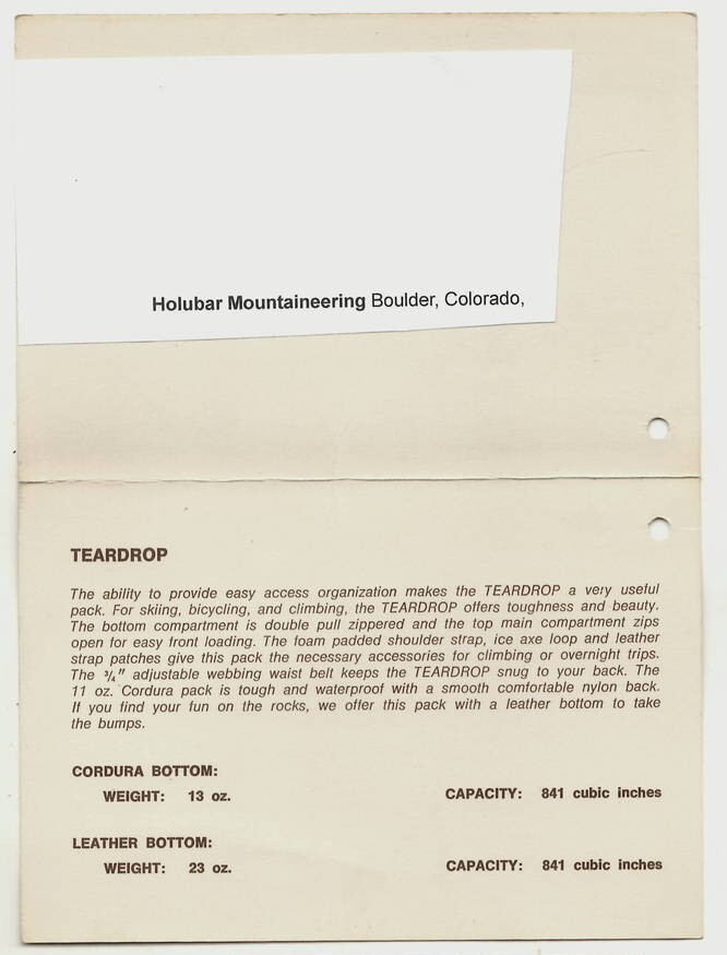 Mountaineer’s Guide to High Sierra 1972 Totebook; Hervey Voge, Smatko; 356 pages