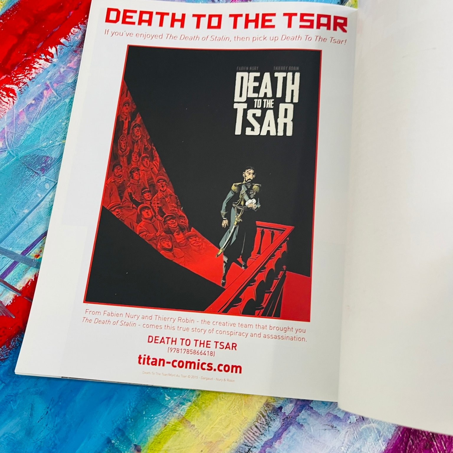 The Death of Stalin, Nury Robin 2018 First Edition Graphic Novel Titan Comics