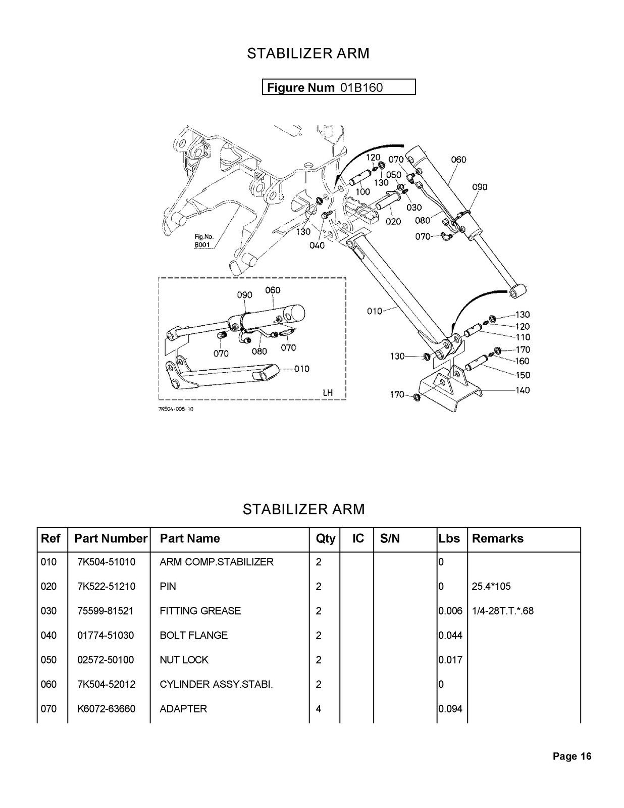 KUBOTA BH65 Backhoe Illustrated Parts List Manual BINDER – TOUGH JACKET