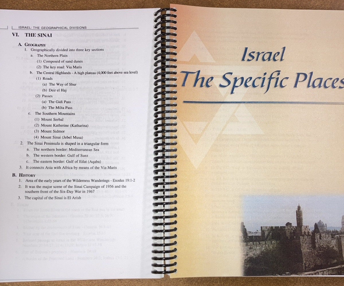 Study Guide of Israel SC by Arnold Fruchtenbaum 1999 Historical & Geographical