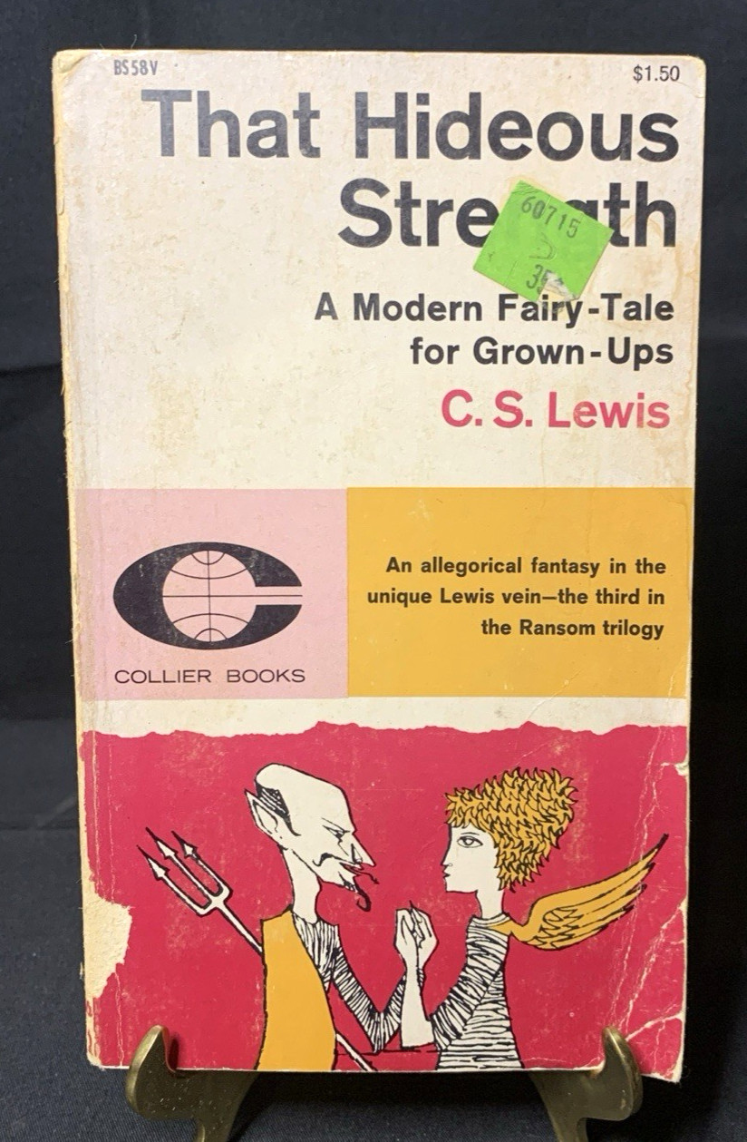 RARE That Hideous Strength SciFi Fantasy PB C.S. Lewis 1962 FIRST Collier Books