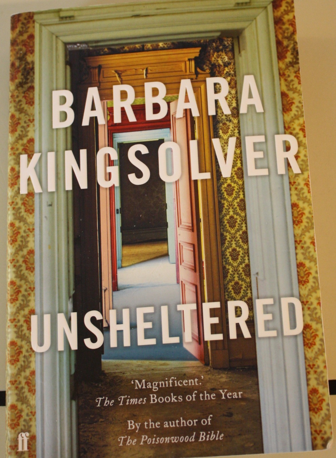 „Unsheltered“ by Barbara Kingsolver, paperback