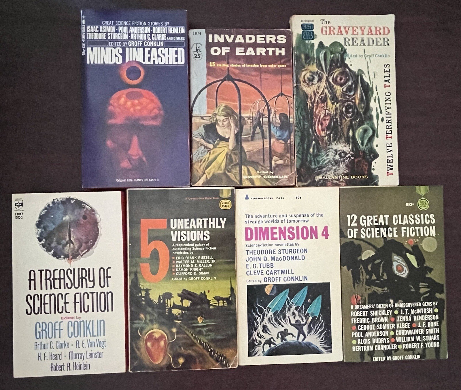 Groff Conklin lot DIMENSION 4 GRAVEYARD READER MIND UNLEASHED 5 UNEARTHLY VISION
