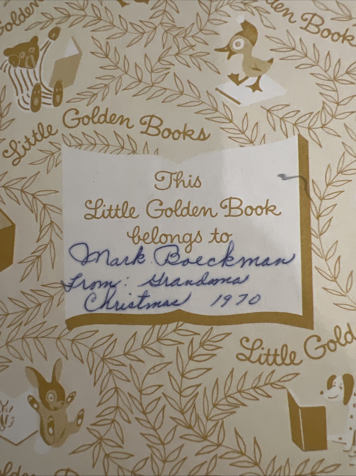 Vintage A Little Golden Book Disney’s Pinocchio 1969 .39 D100 #4384